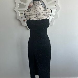 Elegant Black Strapless Dress